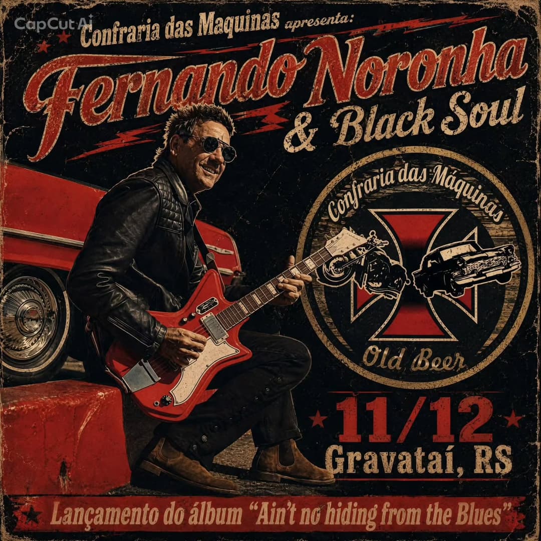 Flyer de Fernando Noronha e Balck Soul