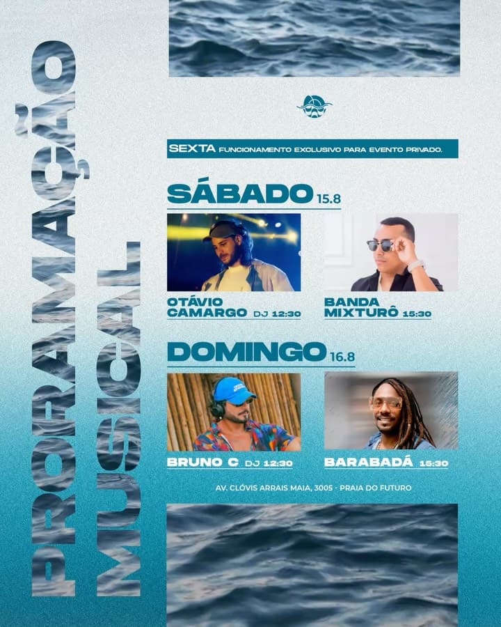 Flyer de DJ Bruno C e Barabadá