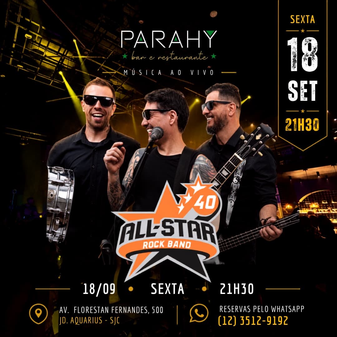Flyer de Banda All Star 40