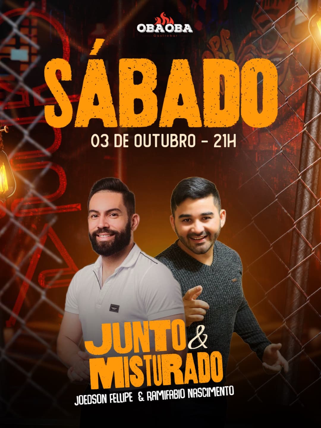 Flyer de Junto & Misturado