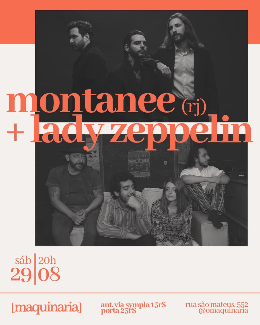 Flyer de Montanee e Lady Zeppelin