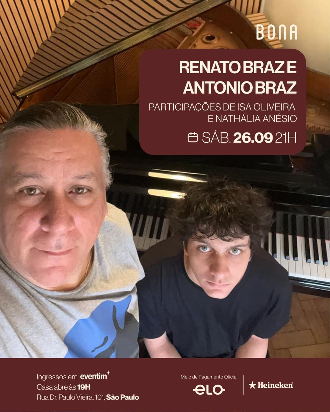 Flyer de Renato Braz e Antonio Braz