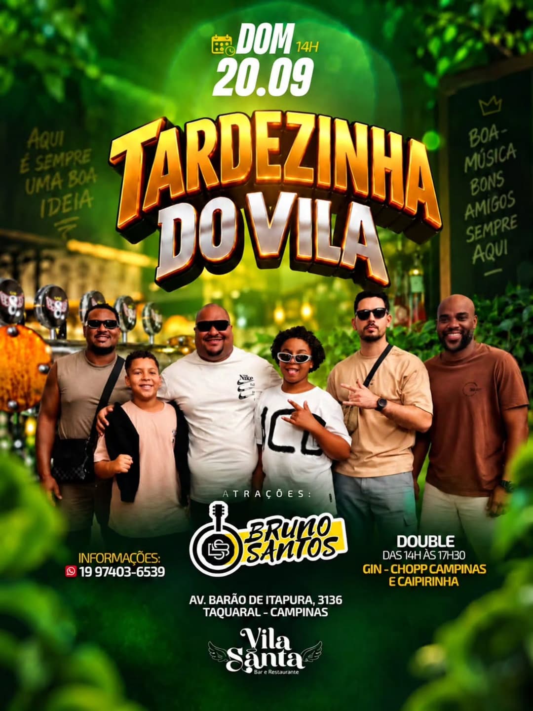 Flyer de Bruno Santos