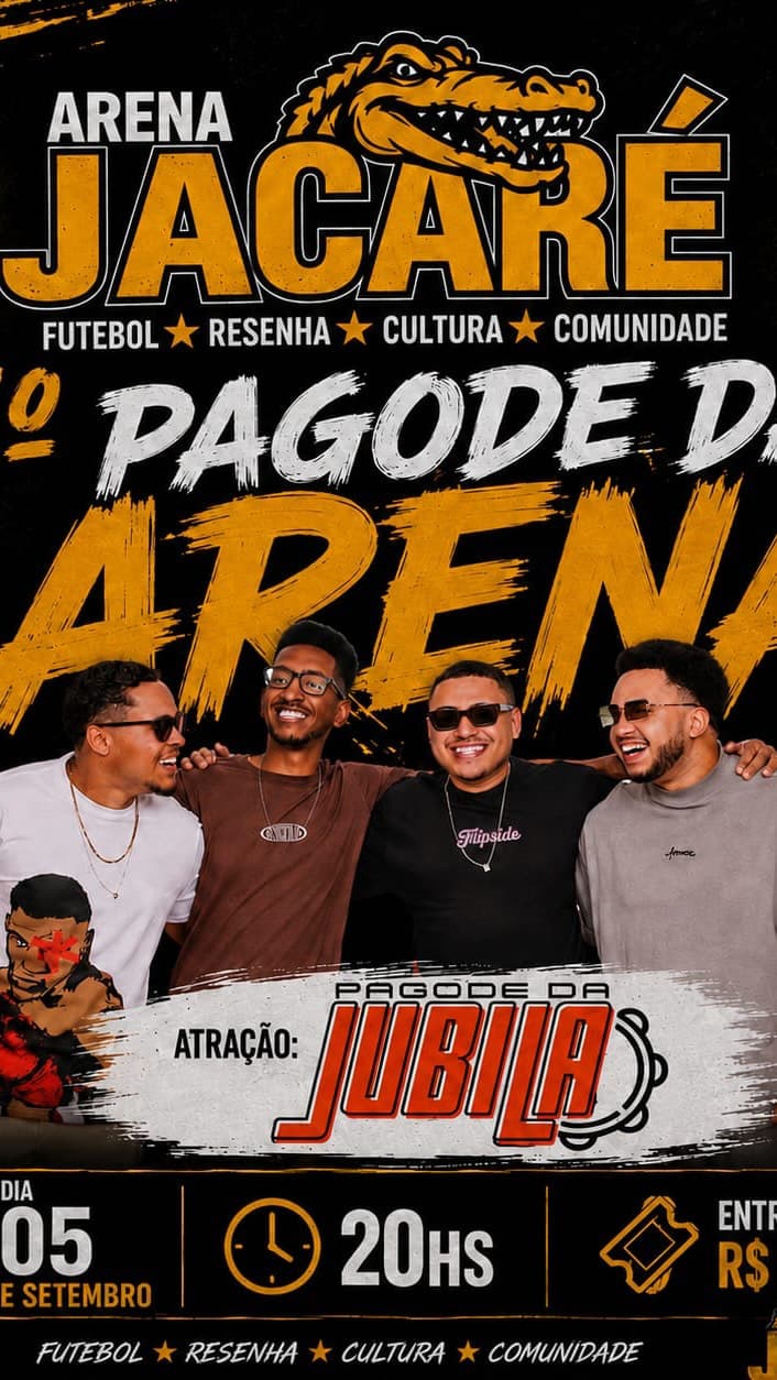 Flyer de Pagode da Jubila