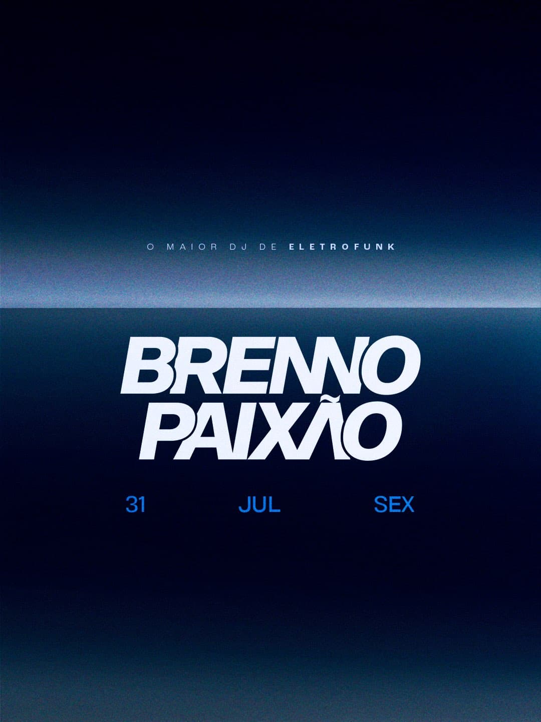 Flyer de Brenno Paixão