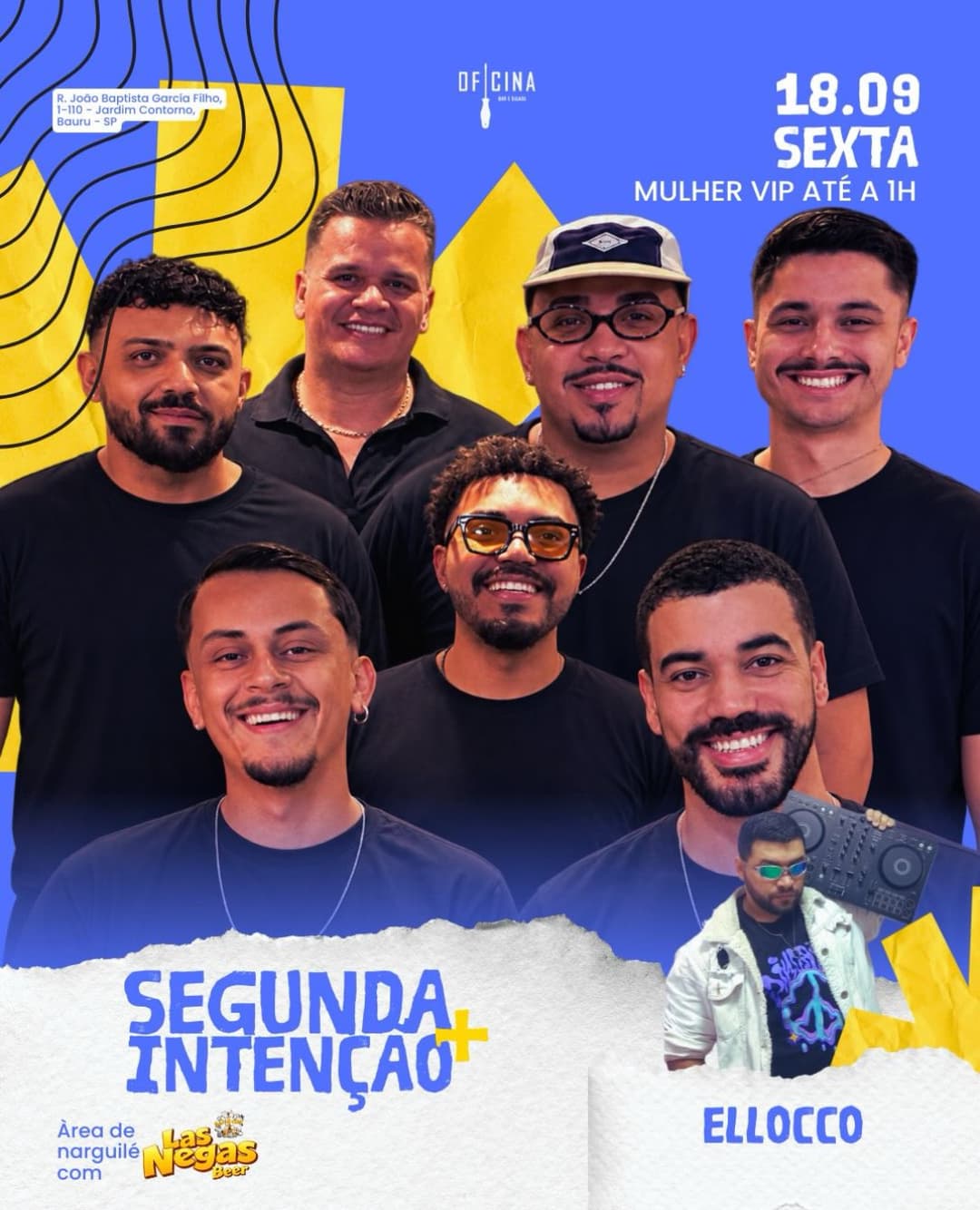 Flyer de Segunda Intenção e Ellocco