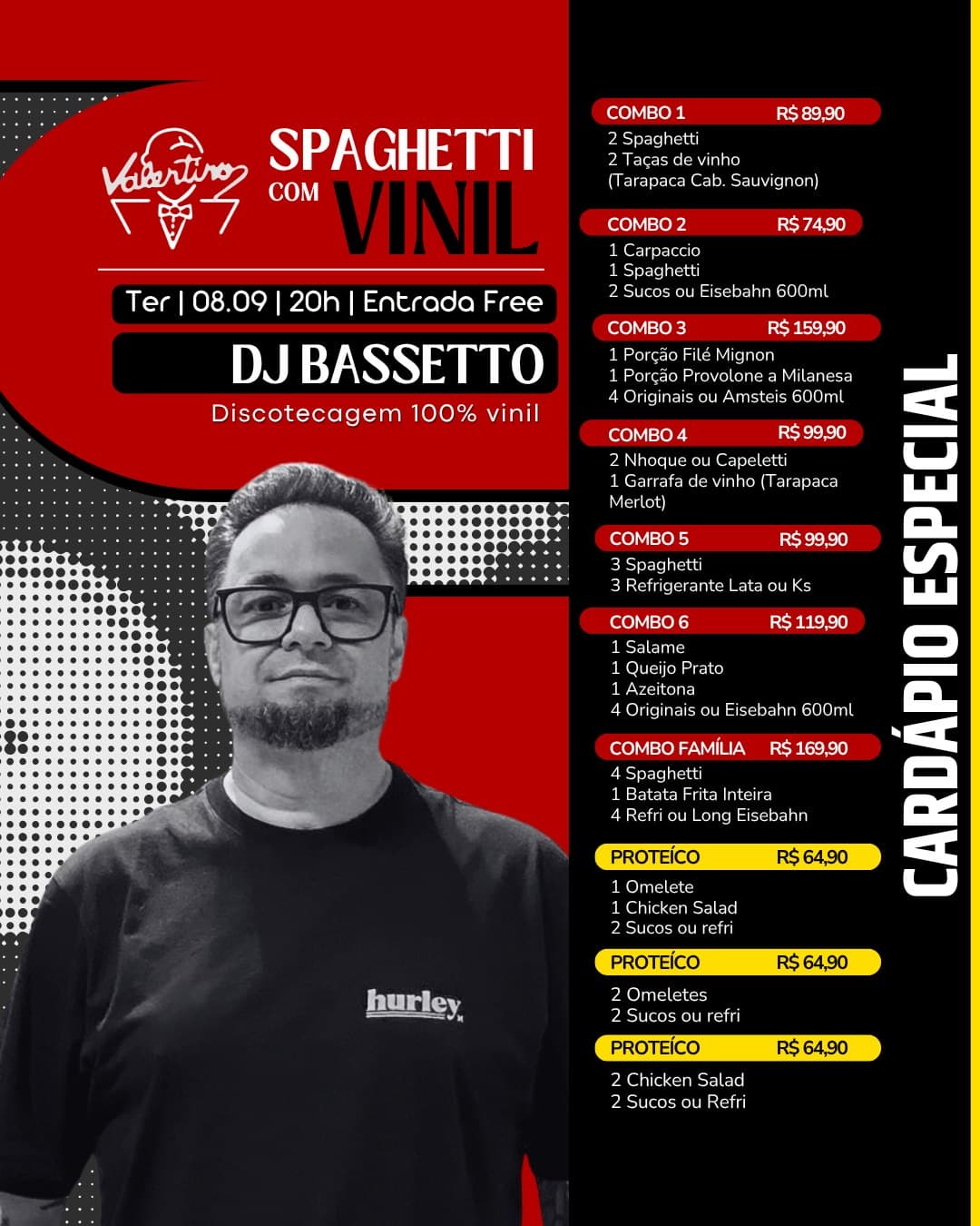 Flyer de DJ Bassetto