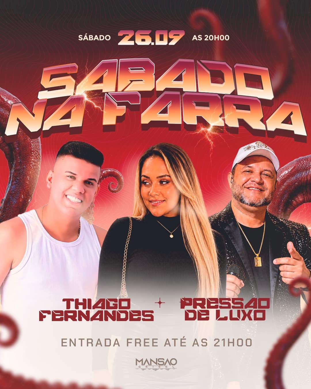 Flyer de Petronio Lira e Thiago Fernando