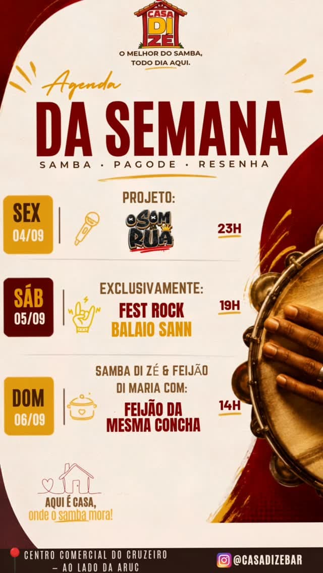 Flyer de O Som da Rua