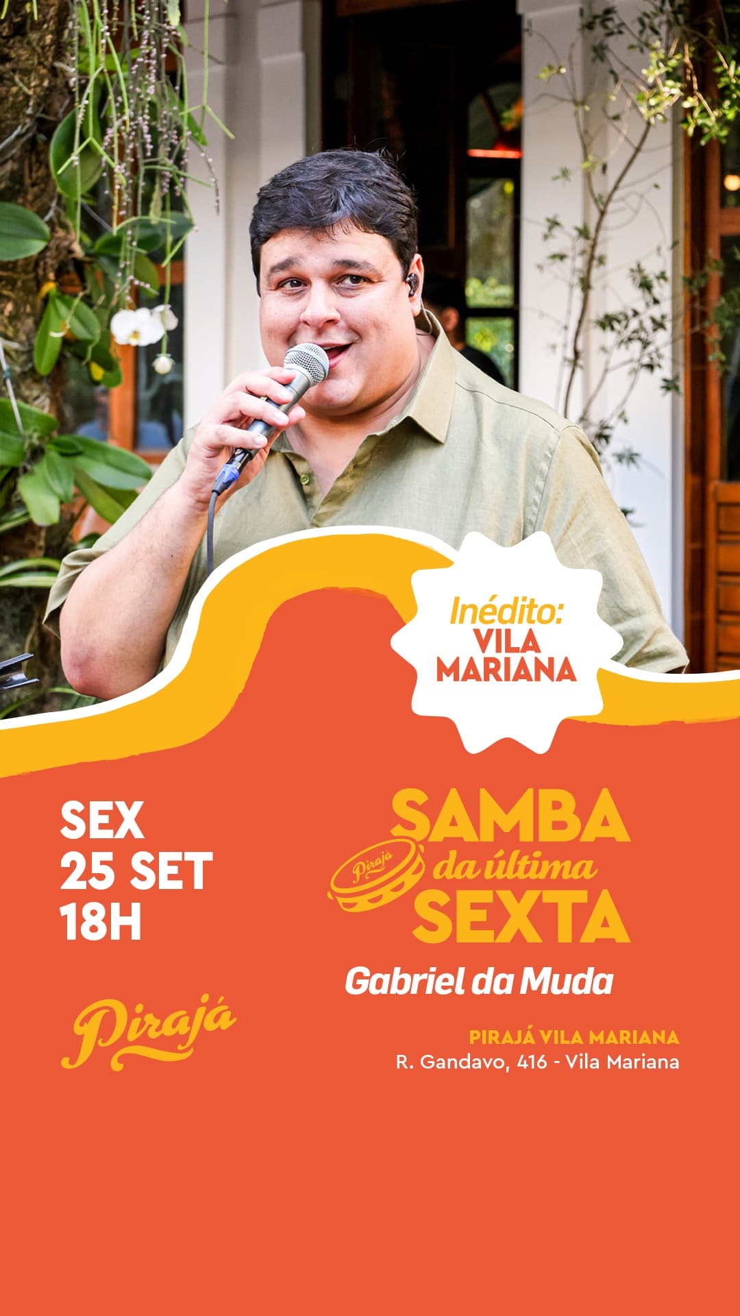 Flyer de Samba da Última Sexta