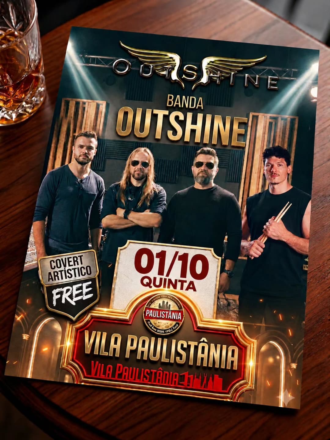 Flyer de Banda Outshine