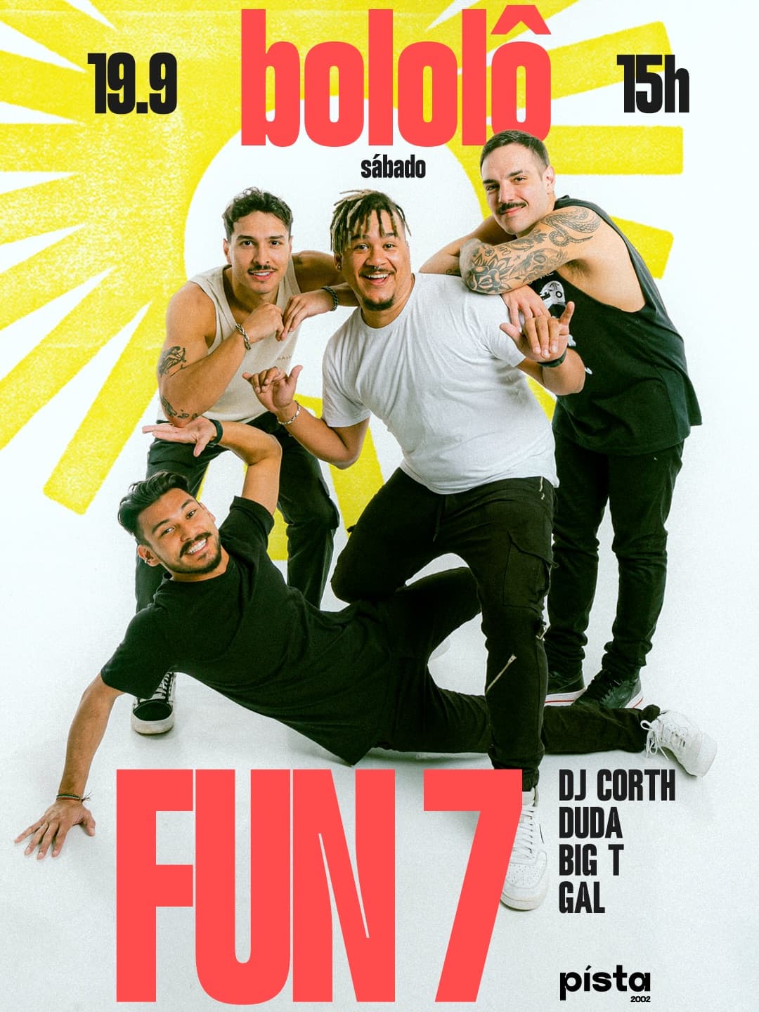 Flyer de FUNSETE e djcorth