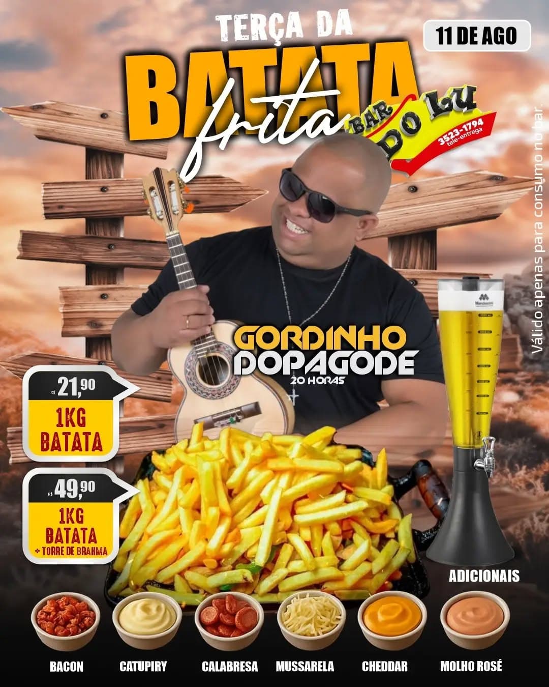 Flyer de Gordinho do Pagode