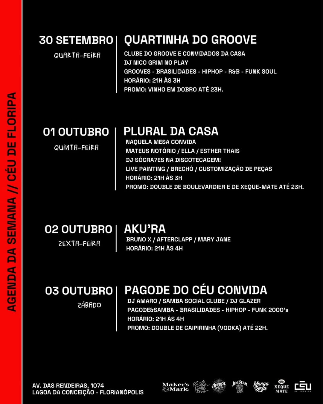 Flyer de Clube do Groove