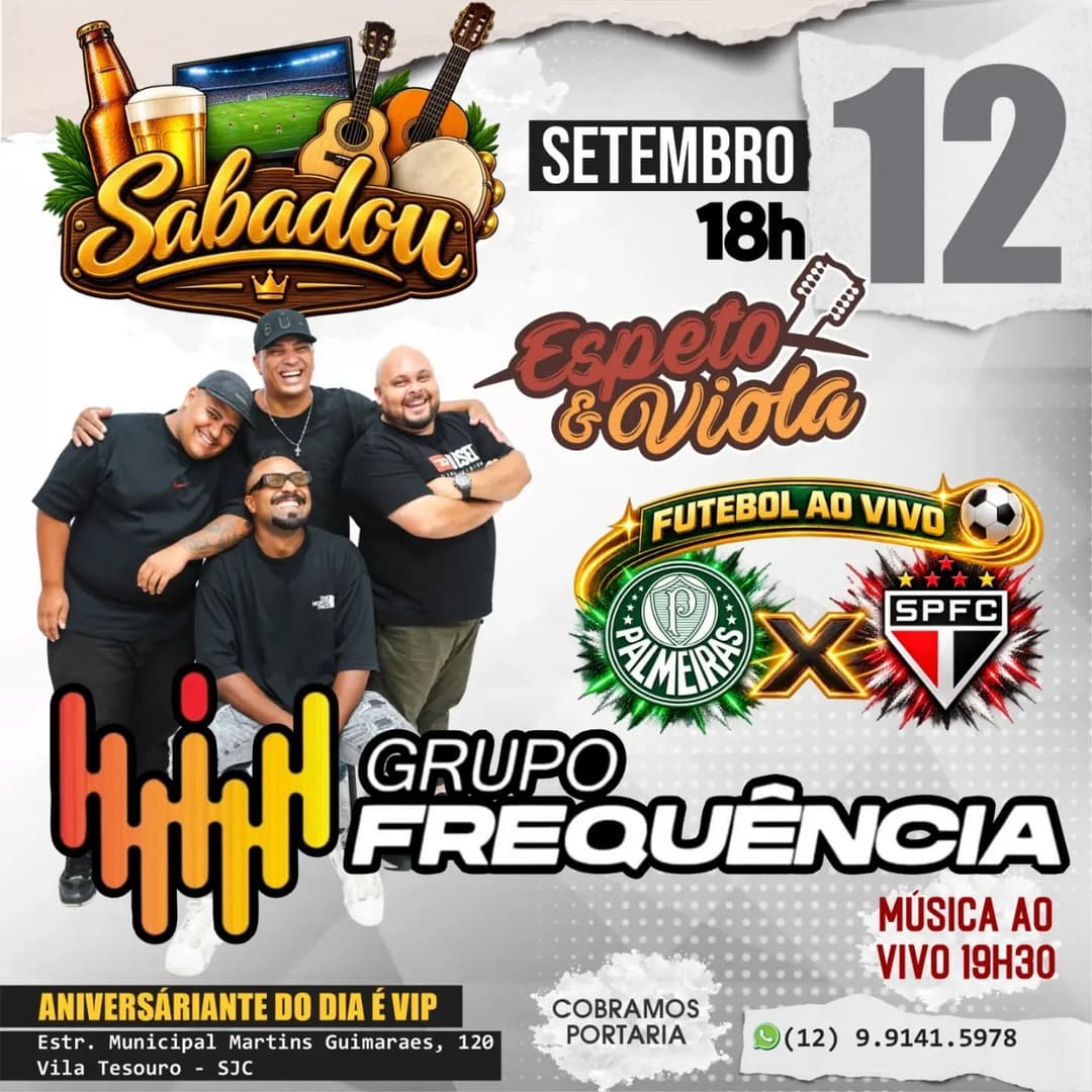 Flyer de Grupo Frequência