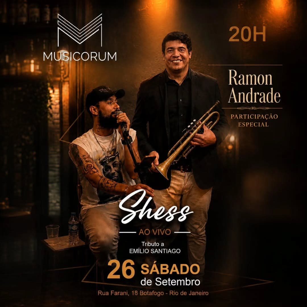 Flyer de Shess e Ramon Andrade