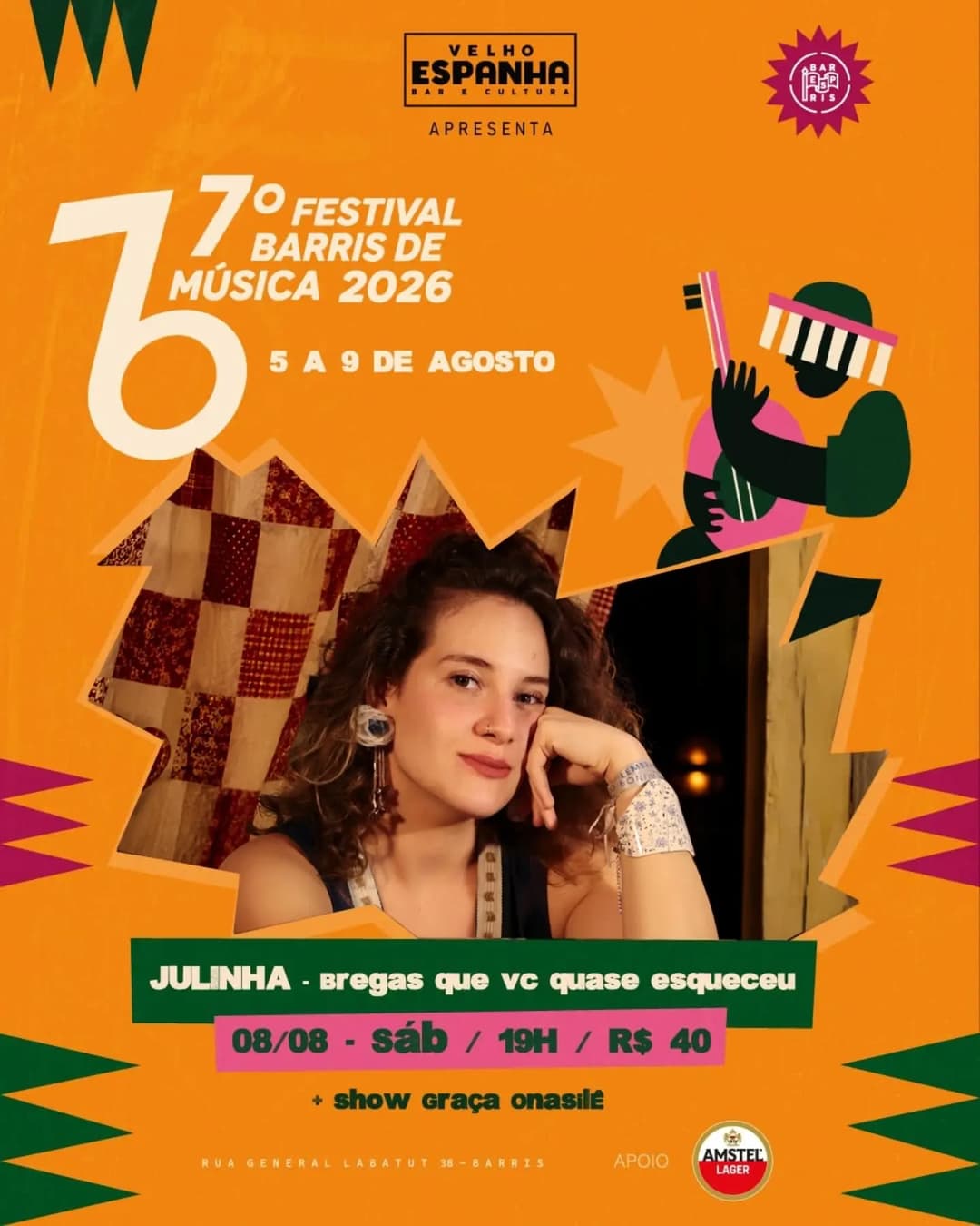 Flyer de Julinha e Graça Onasilê