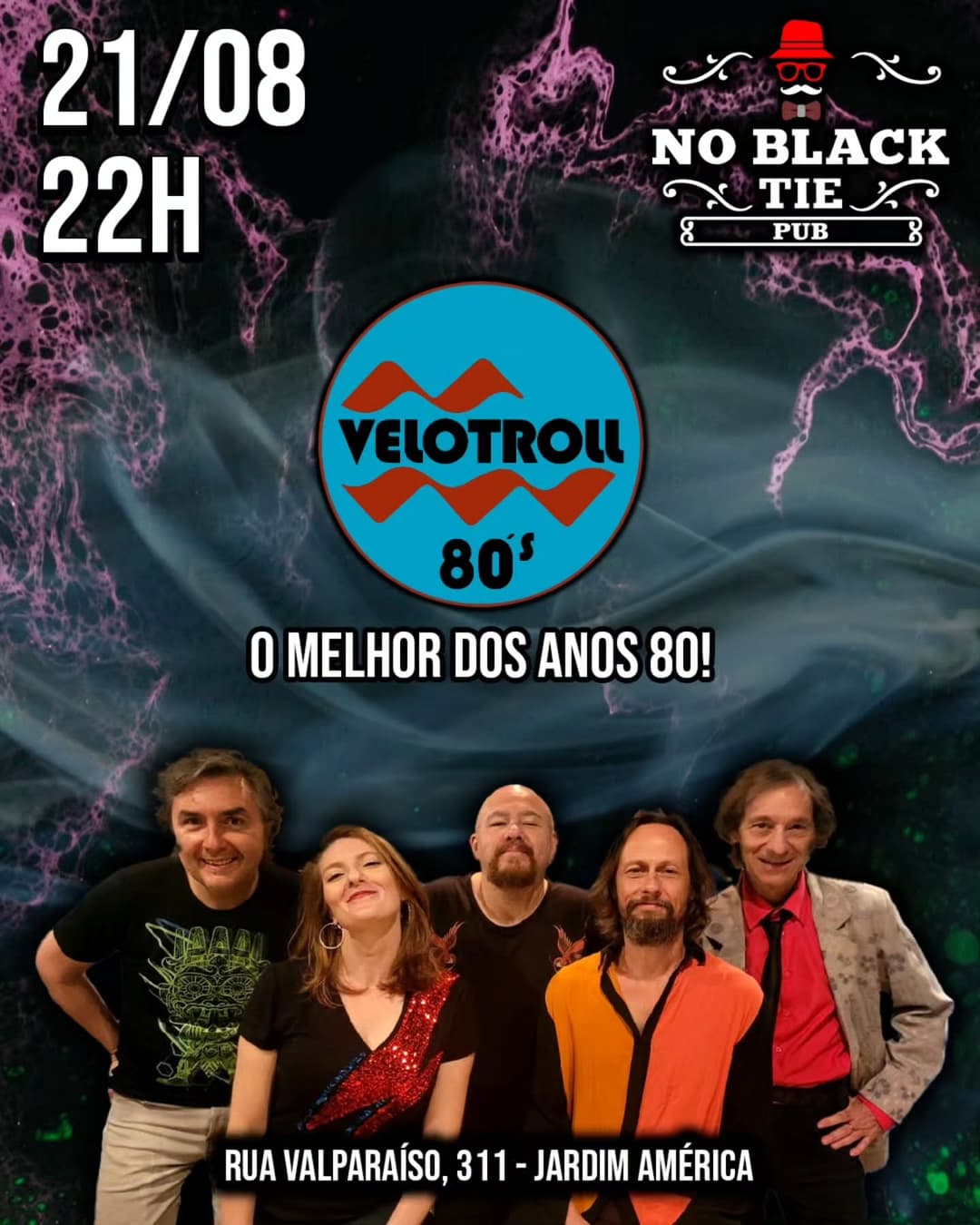 Flyer de Banda Velotroll 80's