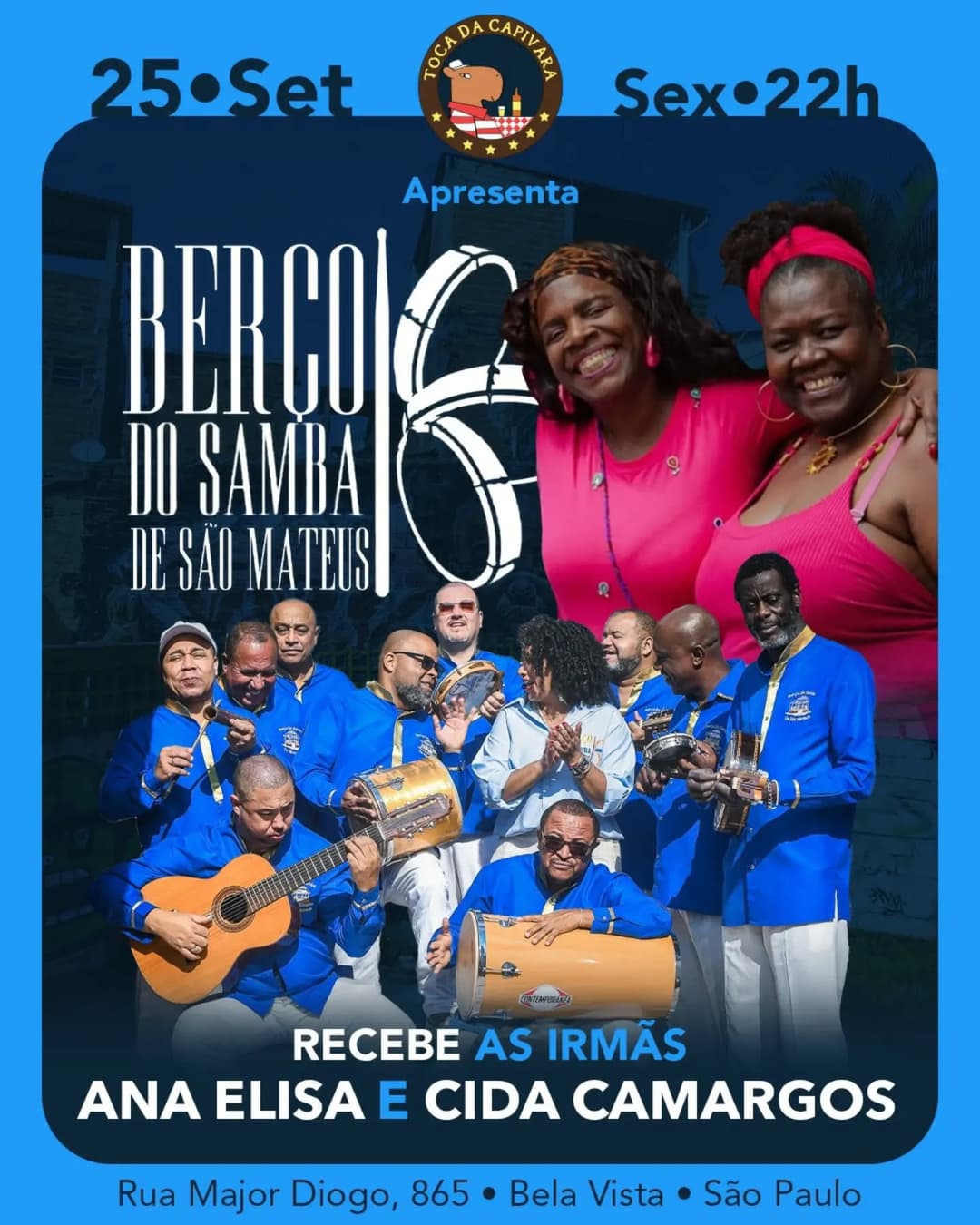 Flyer de Beco do Samba São Mateus e mais 2 artistas
