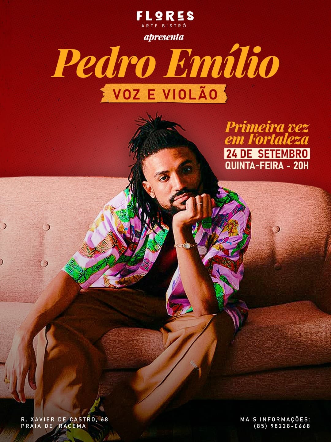 Flyer de Pedro Emílio