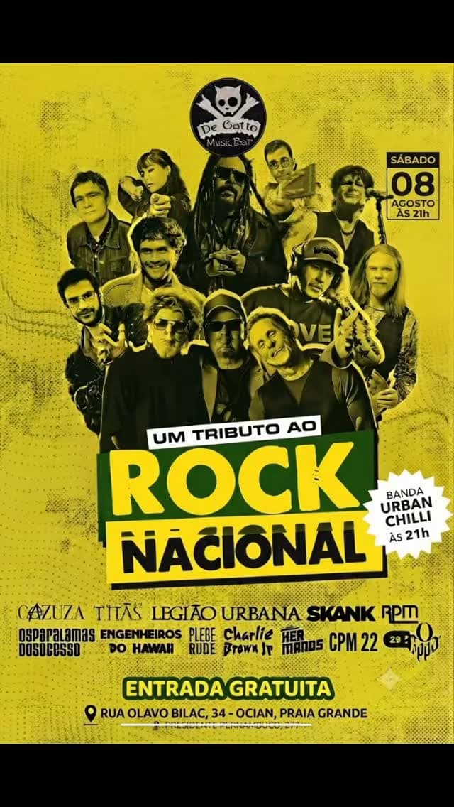 Flyer de Banda Urban Chilli