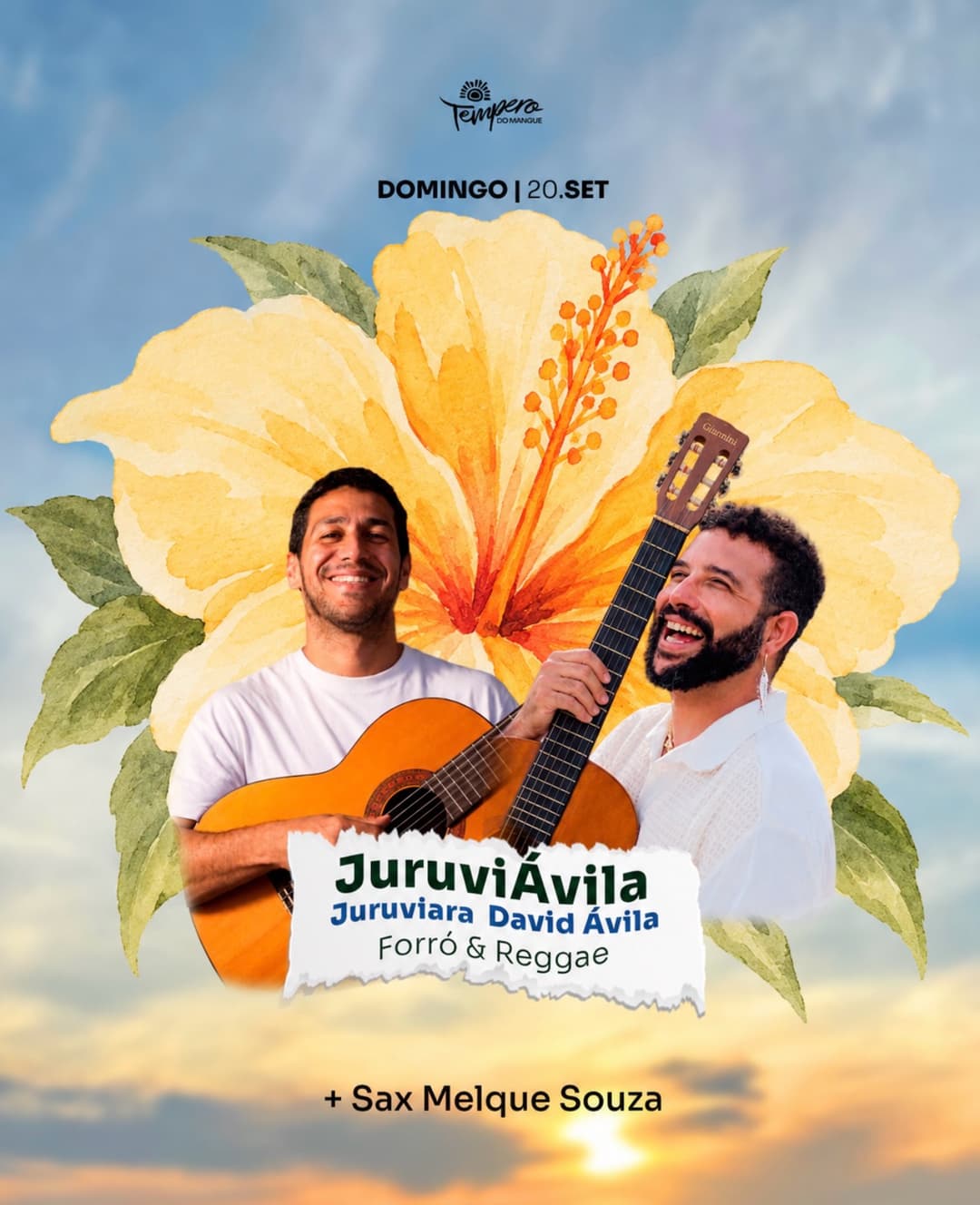 Flyer de Melque Souza e JuruvíÁvila