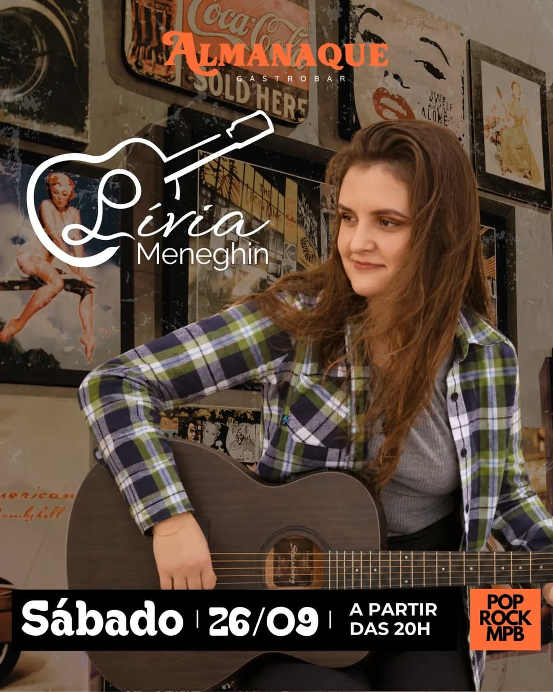 Flyer de Lívia Meneghin