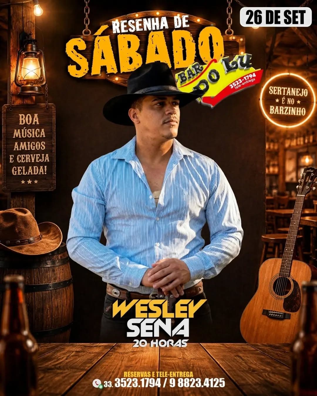 Flyer de Wesley Sena