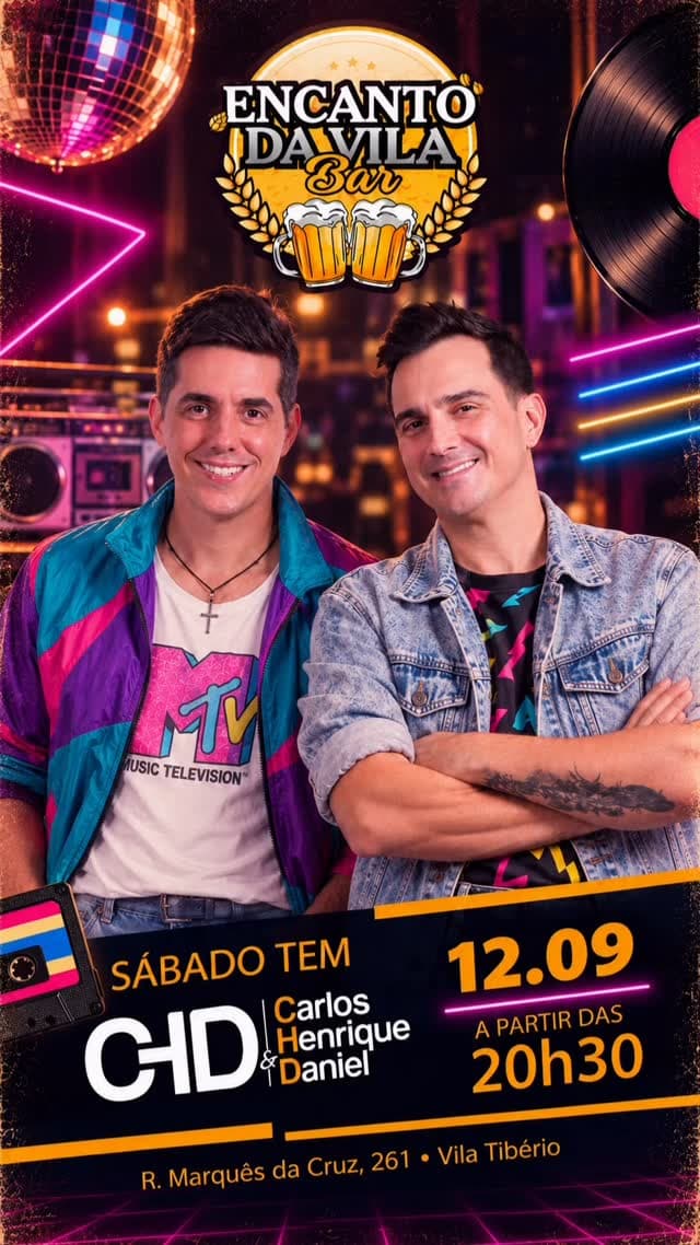 Flyer de Carlos Henrique & Daniel