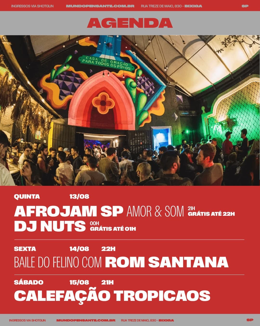Flyer de É o Felino