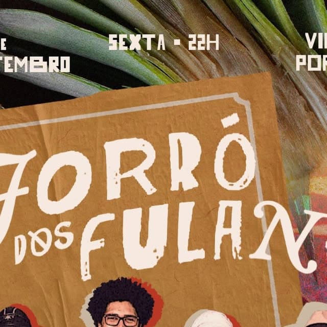 Flyer de Os Fulano, Cláudio Rabeca e Forró dos Fulano