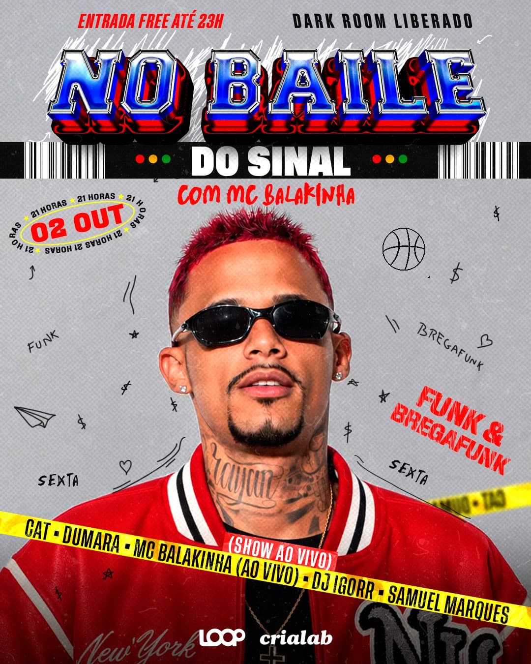 Flyer de MC Balakinha