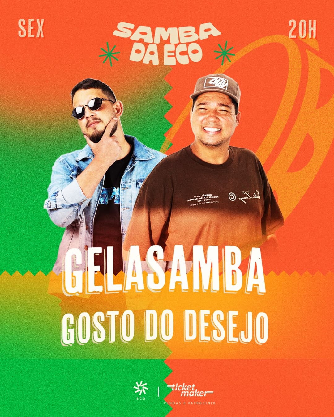 Flyer de Gosto do Desejo e Gelasamba