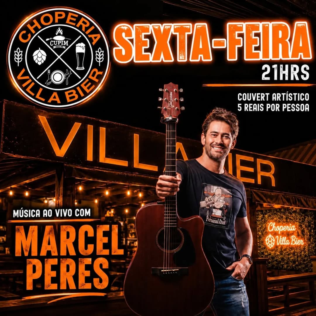 Flyer de Marcel Peres
