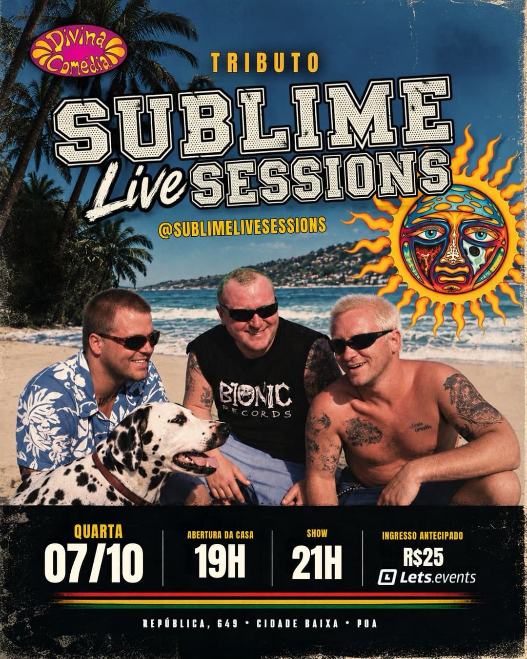 Flyer de Sublime Live Sessions