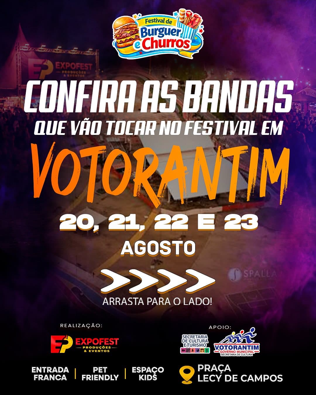 Flyer de Banda Confisco, Bruno Gabriel e Cólica Renal
