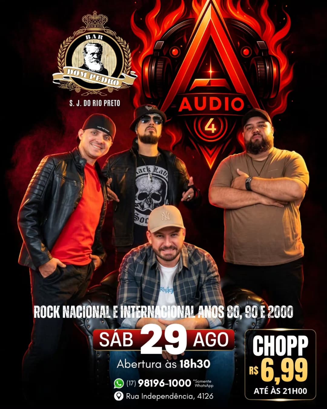 Flyer de Banda Audio A4
