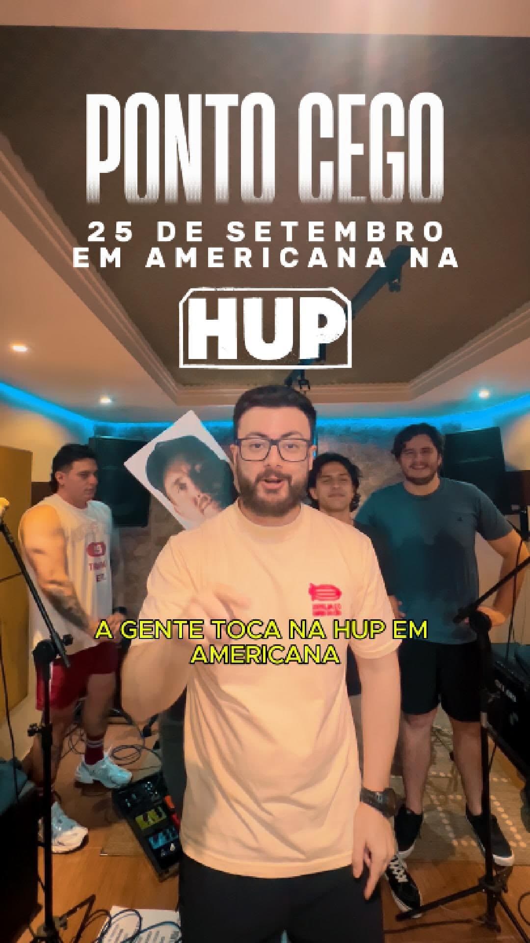 Flyer de Ponto Cego, Burnout, Nynfloy e Terceiro Turno Rock