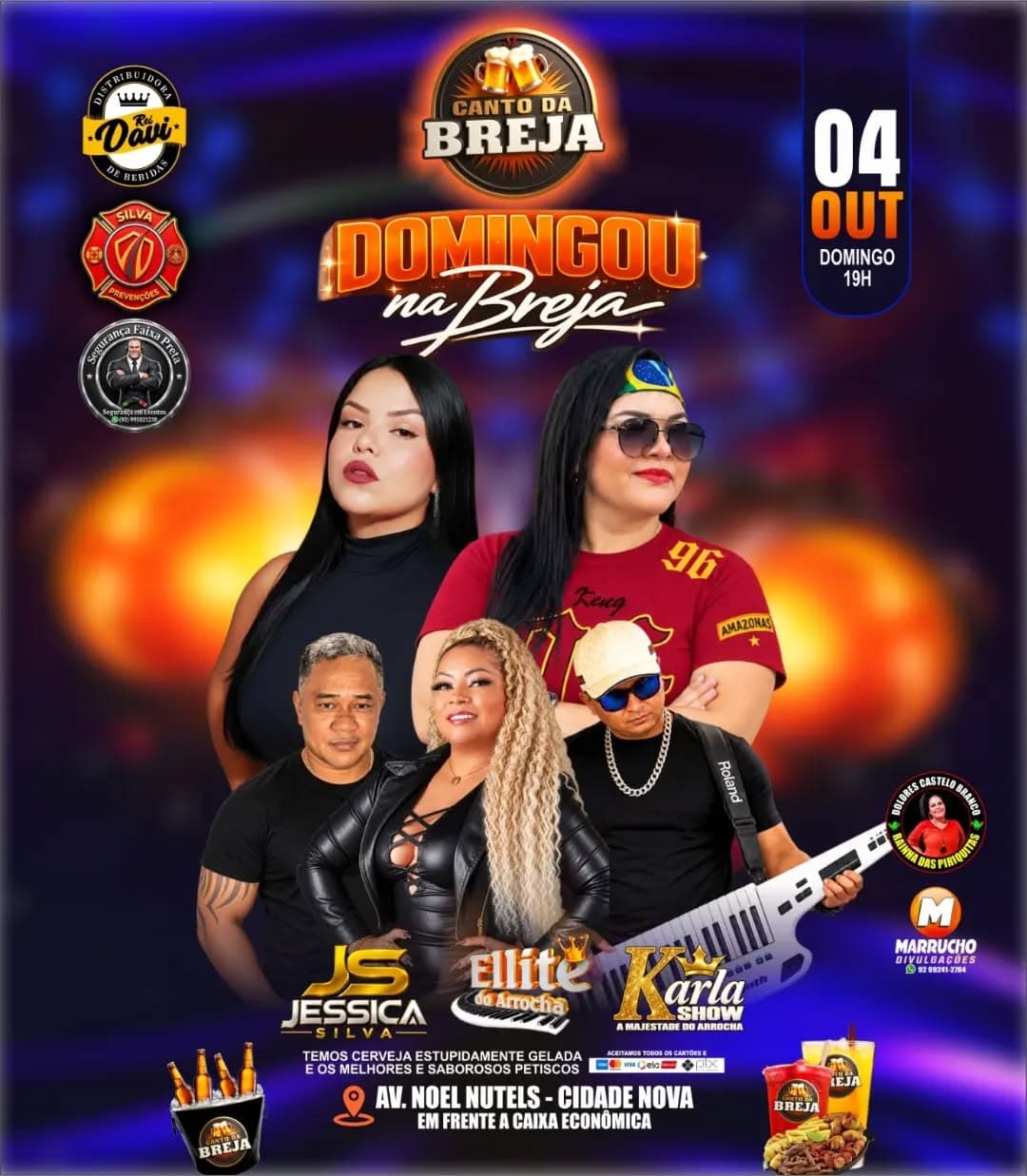 Flyer de Jessica Silva, Elite do Arrocha e Karla Show