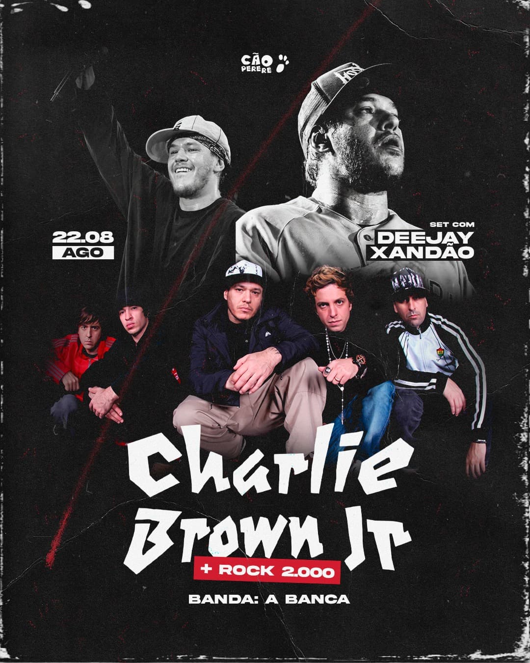 Flyer de Banda a Banca e Deejay Xandão
