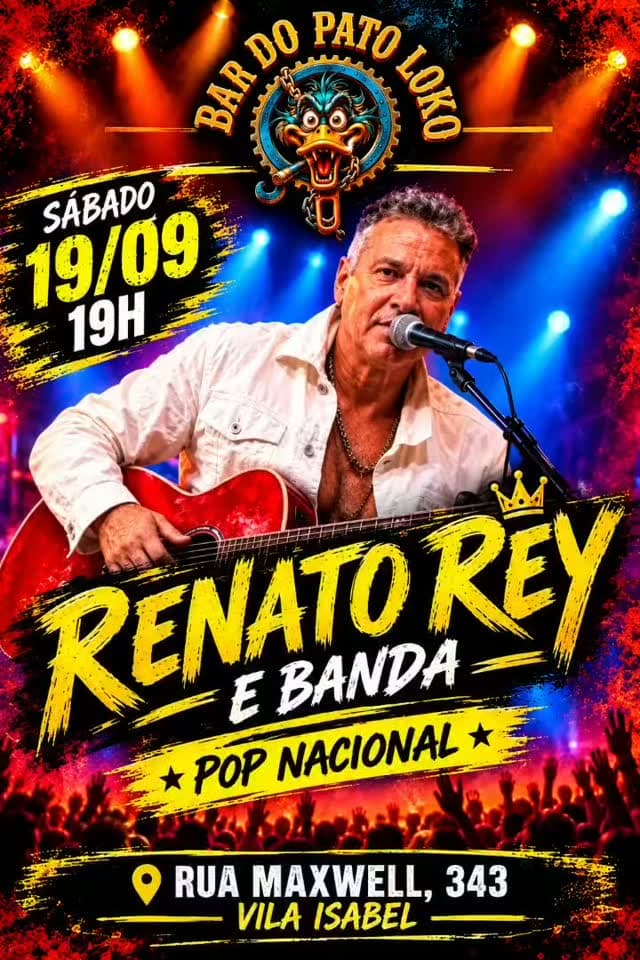 Flyer de Renato Rey & Banda