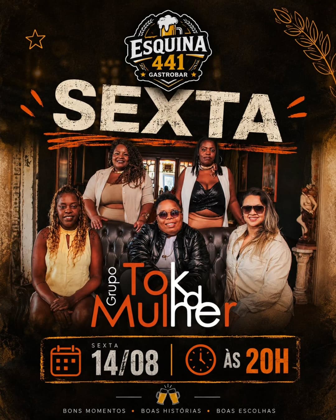 Flyer de Grupo Tok de Mulher