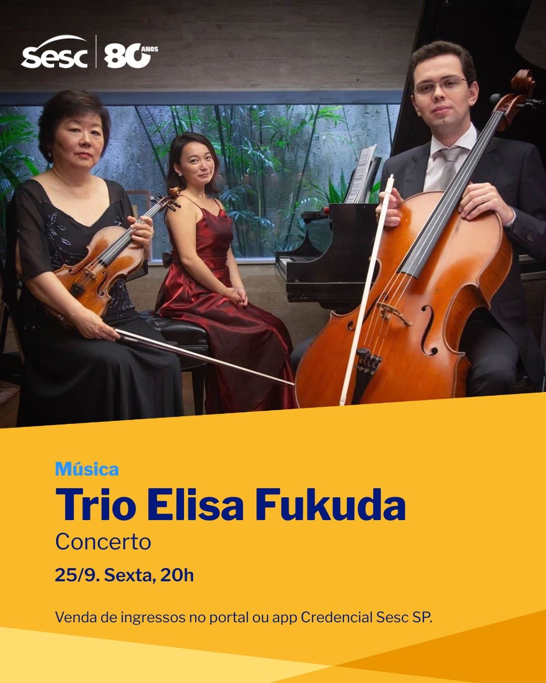 Flyer de Trio Elisa Fukuda