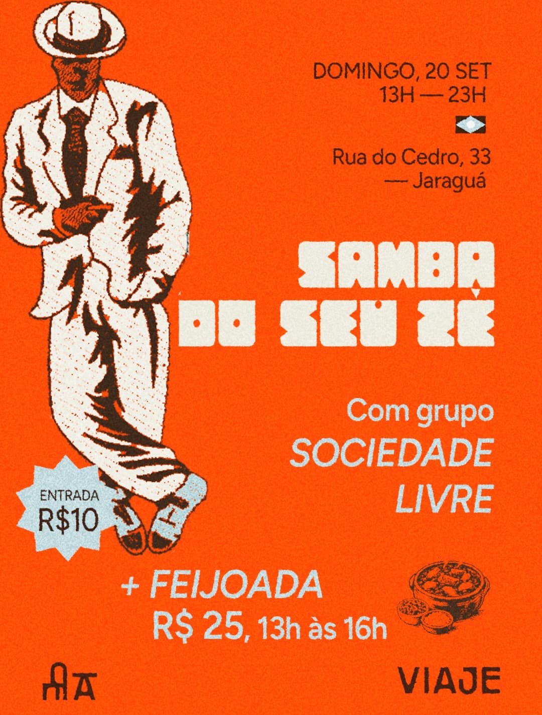 Flyer de Samba do Seu Zé
