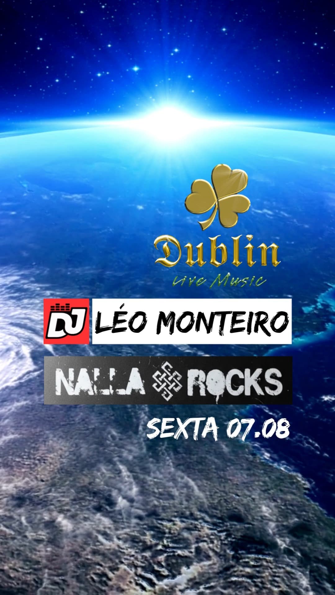 Flyer de Léo Monteiro e Nalla Rocks