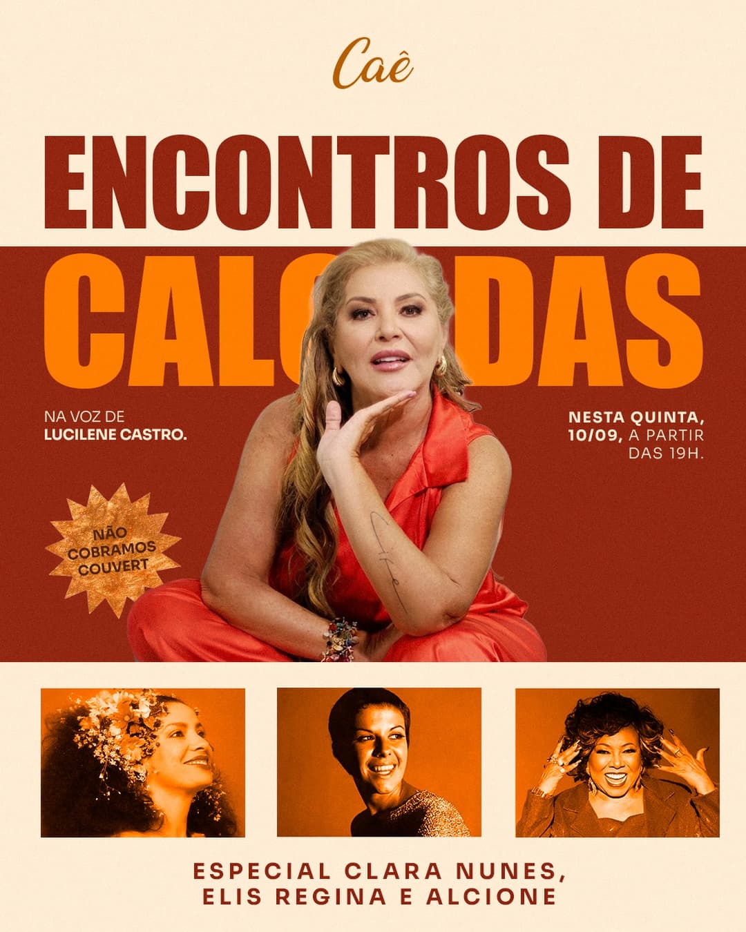 Flyer de Lucilene Castro