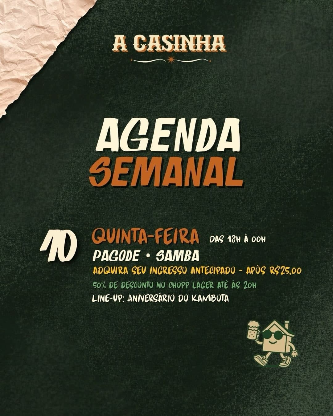 Flyer de Cá, Vitor Campos, DJ MF e DJ Fox SP