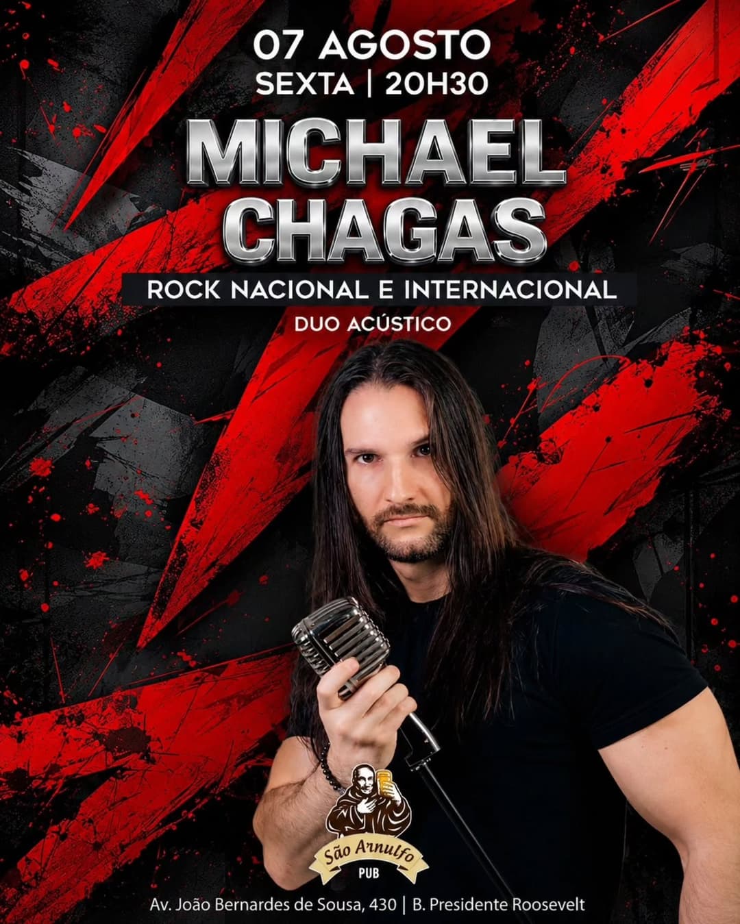 Flyer de Michael Chagas