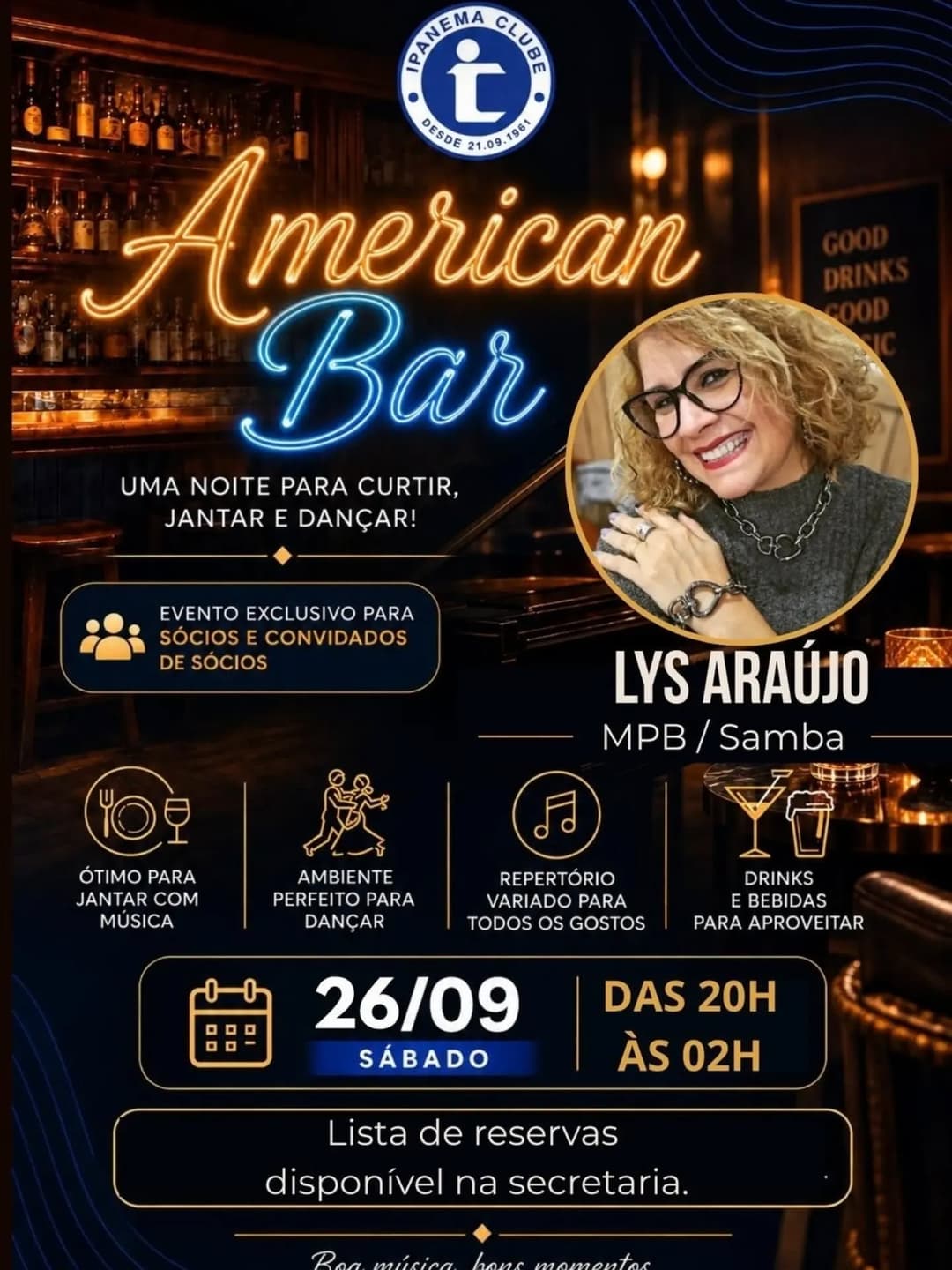 Flyer de Lys Araújo e Josué