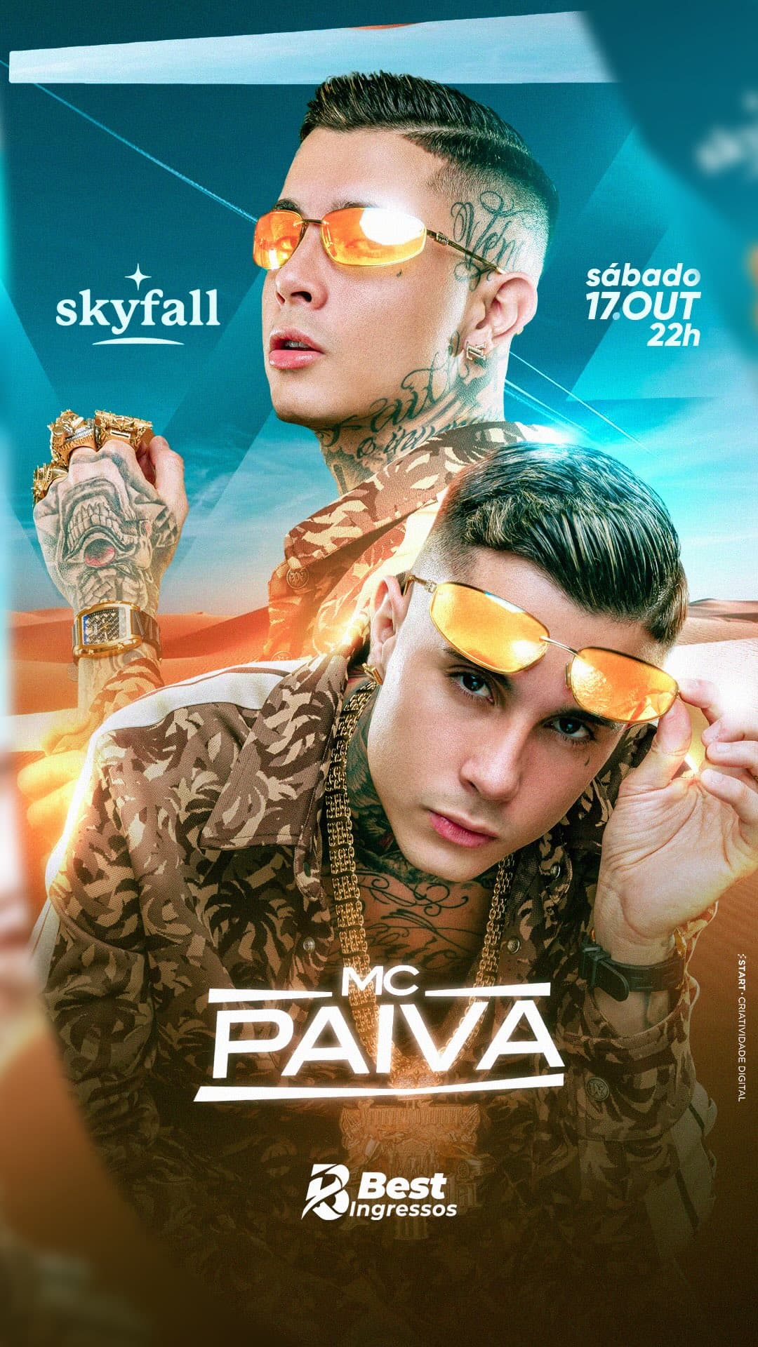 Flyer de MC Paiva